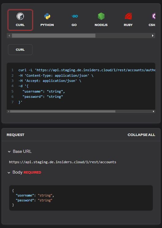 API Programmaufruf Beispiel 1