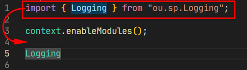 Falsche Import-Syntax