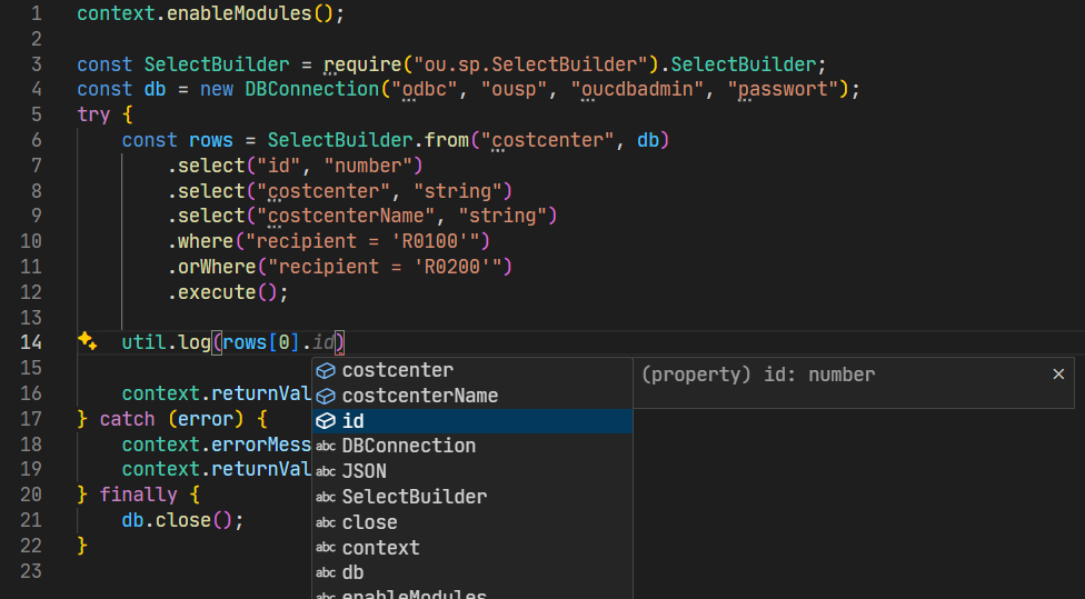 Intellisense