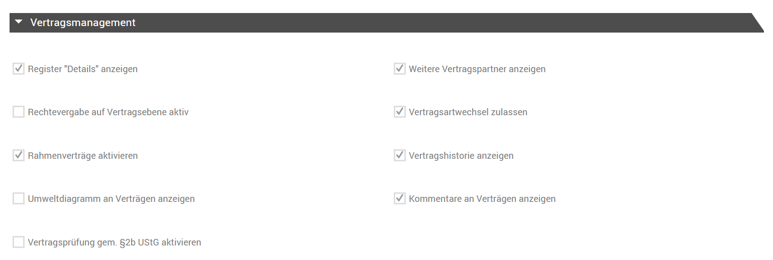 Vertragsmanagement