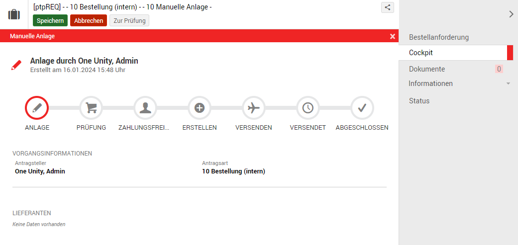 Beispiel Erstellung